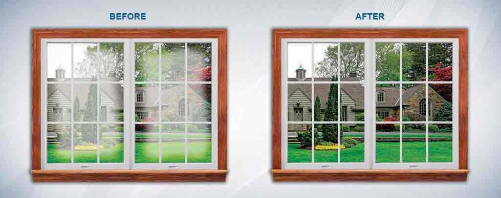 residential window glass replacement of foggy windows